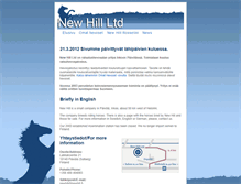 Tablet Screenshot of newhill.fi